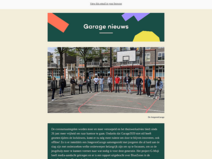Nieuwsbrief Garage2020 Nieuwsbrief Garage2020